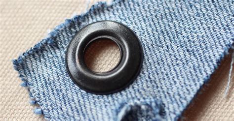 how to put metal eyelets in fabric|how to install an eyelet.